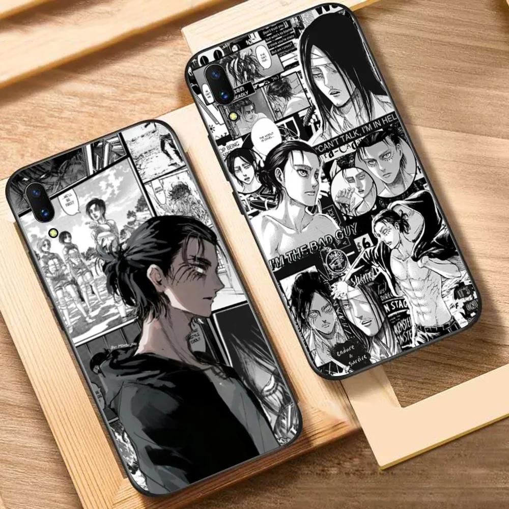 Attack on Titan Eren Jaeger manga Phone Case For Huawei Y9 6 7 5 Prime Enjoy 7s 7 8 plus 7a 9e 9plus 8E Lite Psmart Shell