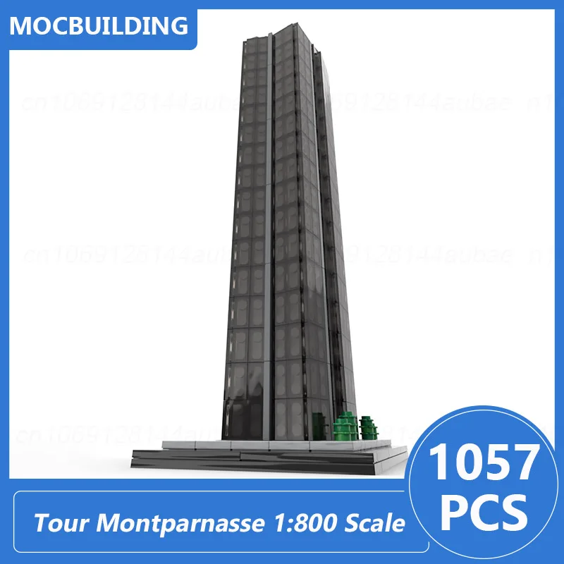 Tour montparde scala 1:800 parigi, francia blocchi di costruzione MOC fai da te assemblare mattoni architettura Display giocattoli di natale regali 1057 pezzi