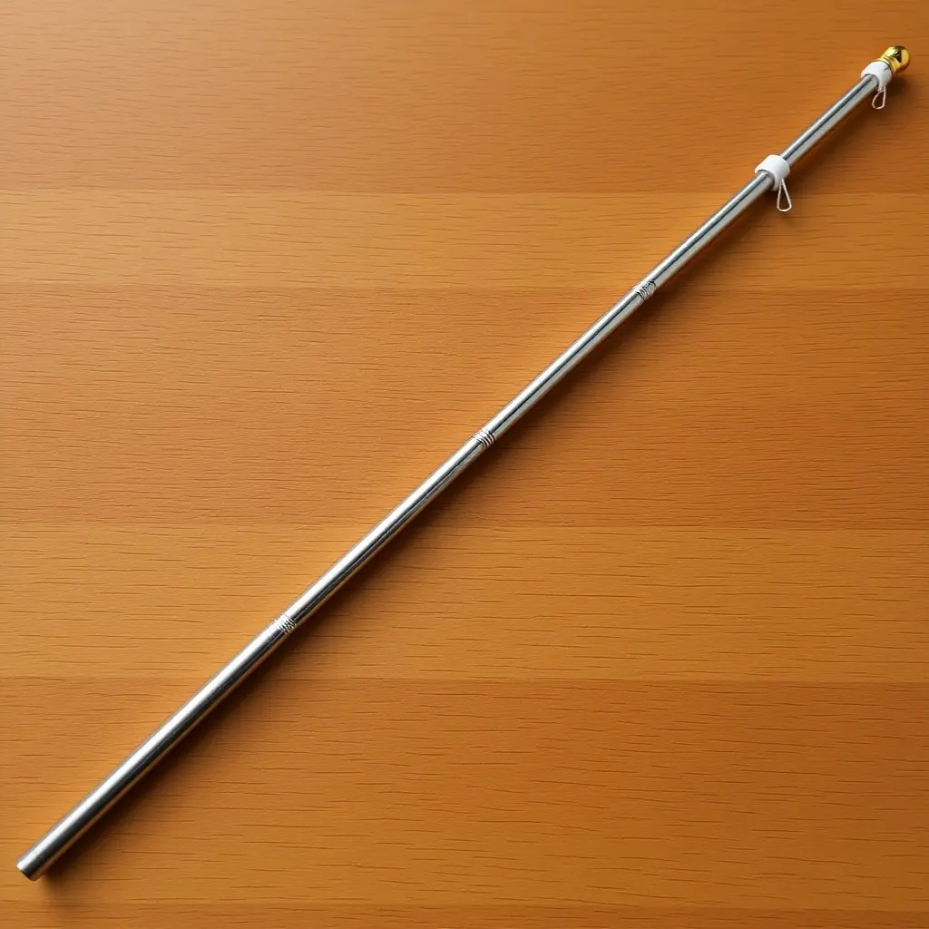 1Set Stainless Steel Flagpole All Weather Rustproof Flag Pole for Garden Yard Commercial Banners Camping Racing Events