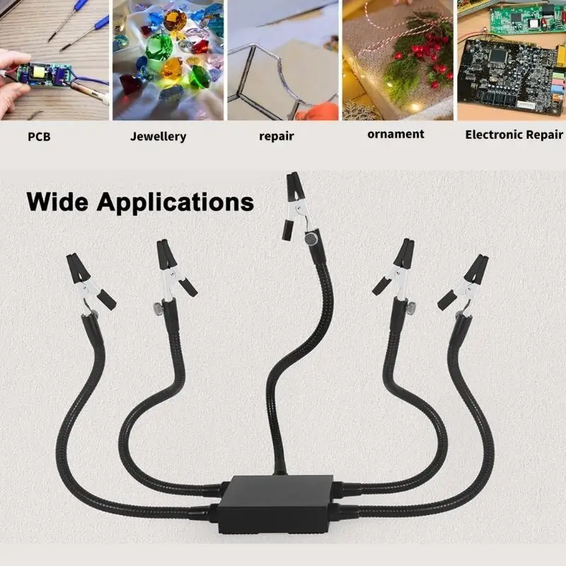 652F Versatility Soldering Helper Soldering Helping Hands with Adjustable Arm for Jewelry Making Electronic Repairs