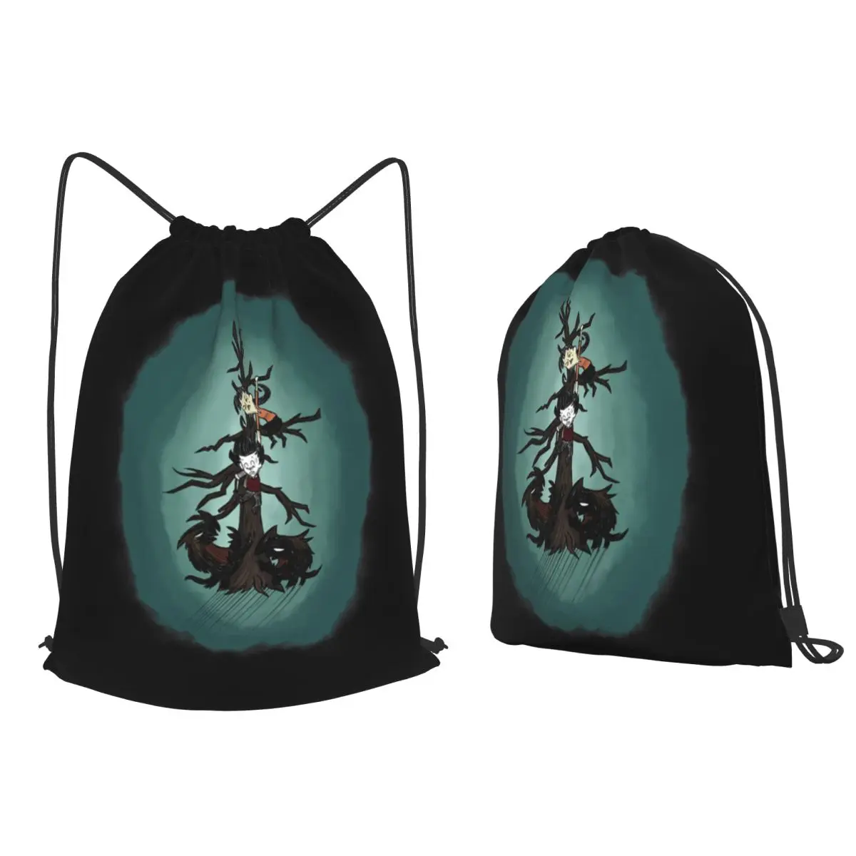 

Run From The Hounds! DST Backpacks Fashion Drawstring Bundle Pocket Storage Bag Book Bags for Man Woman School