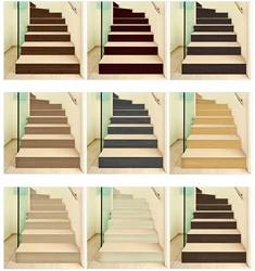 6/13pcs Vintage Wood Grain Staircase Upholstery Stairway Stickers Peel & stick Vinyl Riser Stair Sticker Wallpaper Decal