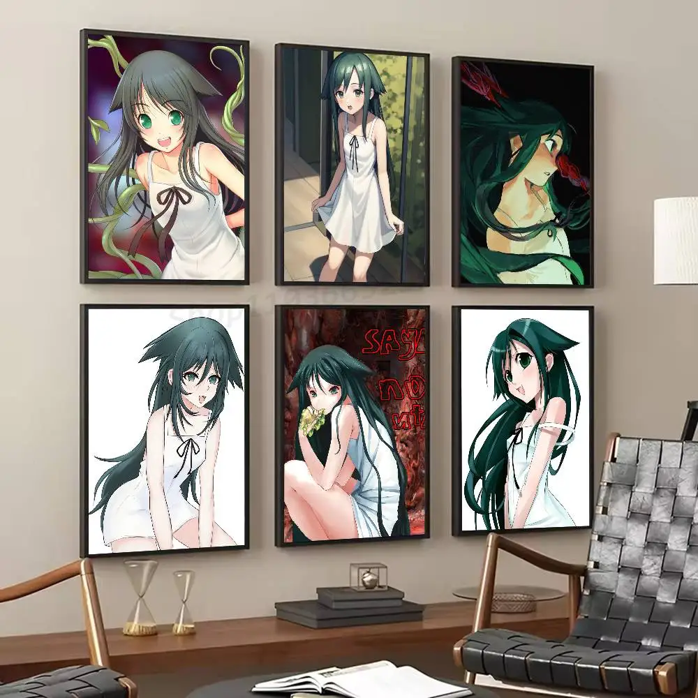 Horror Animation The Song Of Saya Posters Living Room Bar Cafe Quality Canvas Vintage Style Comics Painting Art Home Wall Decor