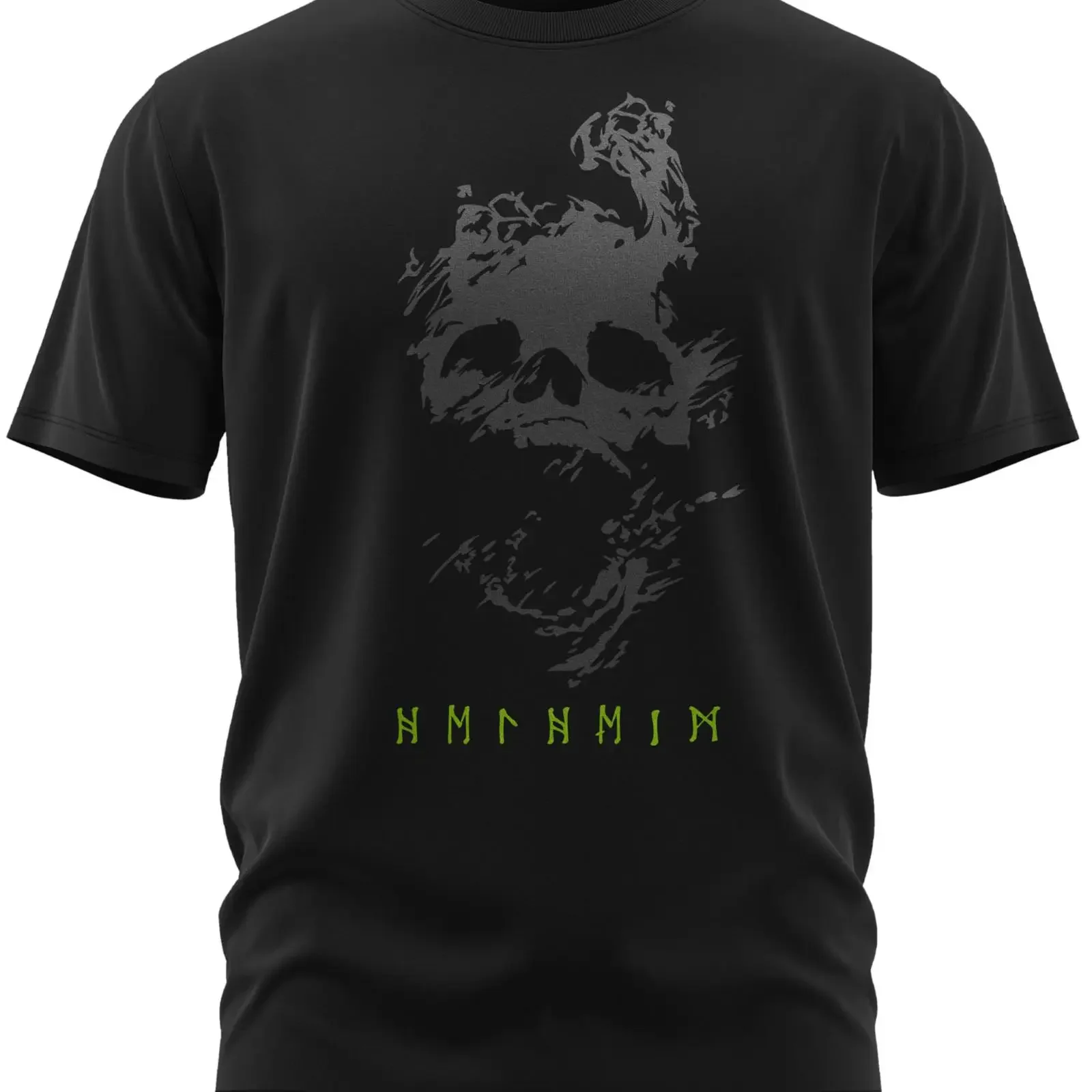 North Legendary Men's Helheim Unterwelt Totenreich T Shirt Chest Print Viking Valhalla for Men vintage Washed designer clothes