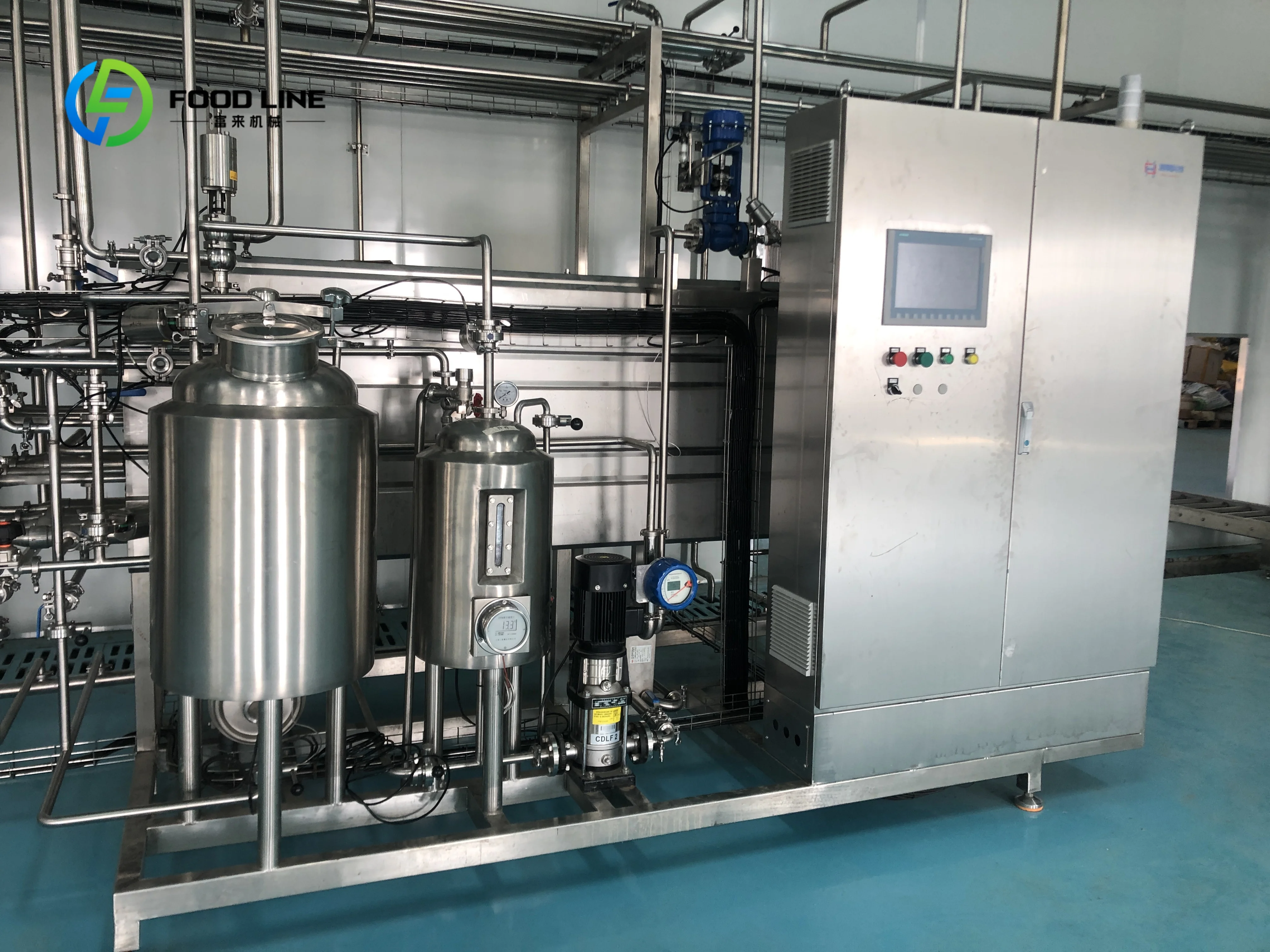 Customized size Large-scale control multifunctional tube-in-tube sterilizer suitable for high-viscosity beverage and food plants