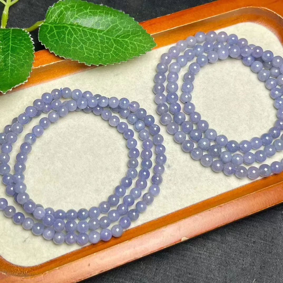 Unit One Bracelet Cost Effective Natural Tanzanite Crystal Healing Multi Loop Bead Bracelet