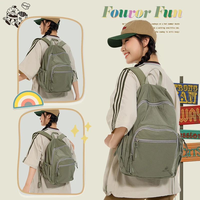 حقائب ظهر نسائية من Epol حقائب كمبيوتر محمول جديدة ذات سعة كبيرة وأشرطة مبطنة خفيفة الوزن حقائب مدرسية للنساء 3059-03