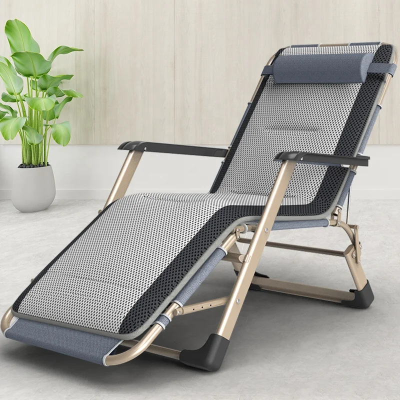 

Outdoor Folding Sun Lounger Chair Camping Recliner Lazy Leisure Garden Reliner