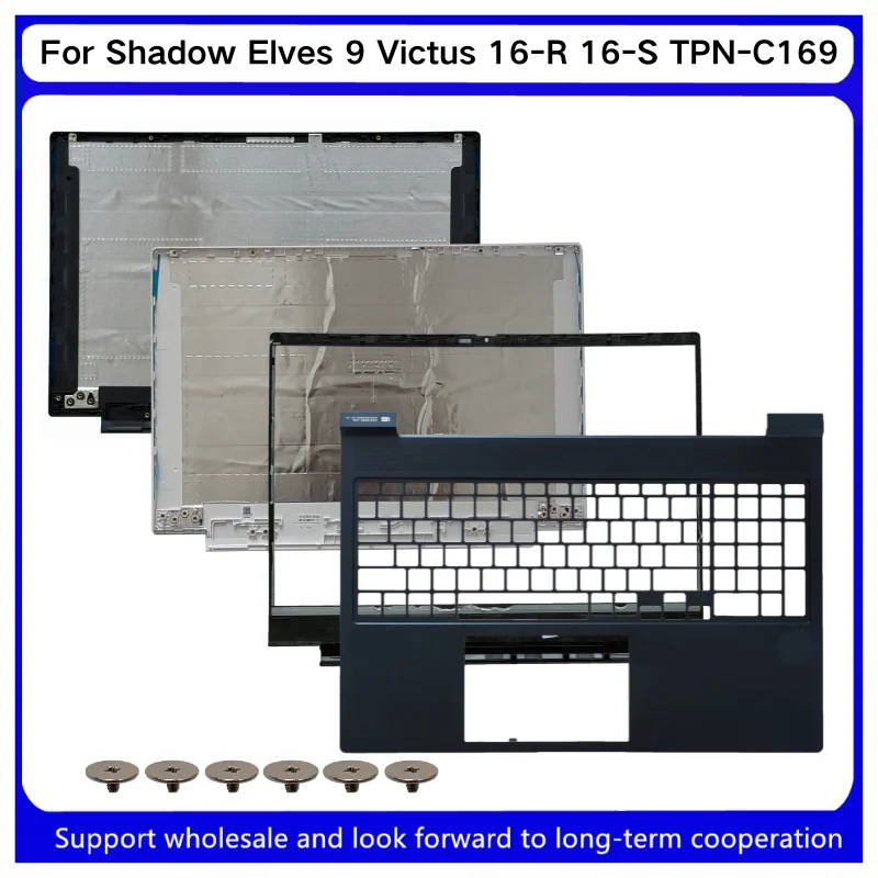 New For Kailxuling Shadow Elves 9 Victus 16-R 16-S TPN-C169 16.1-inch LCD Back Cover/ Front Bezel/Upper Case Palmrest