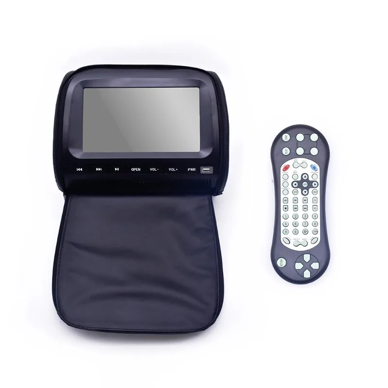 9-Inch Touchscreen Car Headrest Video Player – 1080P HD with FM/IR Transmitter, USB/SD & Region-Free DVD