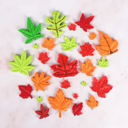 Autumn Maple Leaf Silicone Mold Farm Maple Leaf Fondant Cake Decoration Mold Chocolate Tools Cupcake Insert Mold DIY Baking Mold