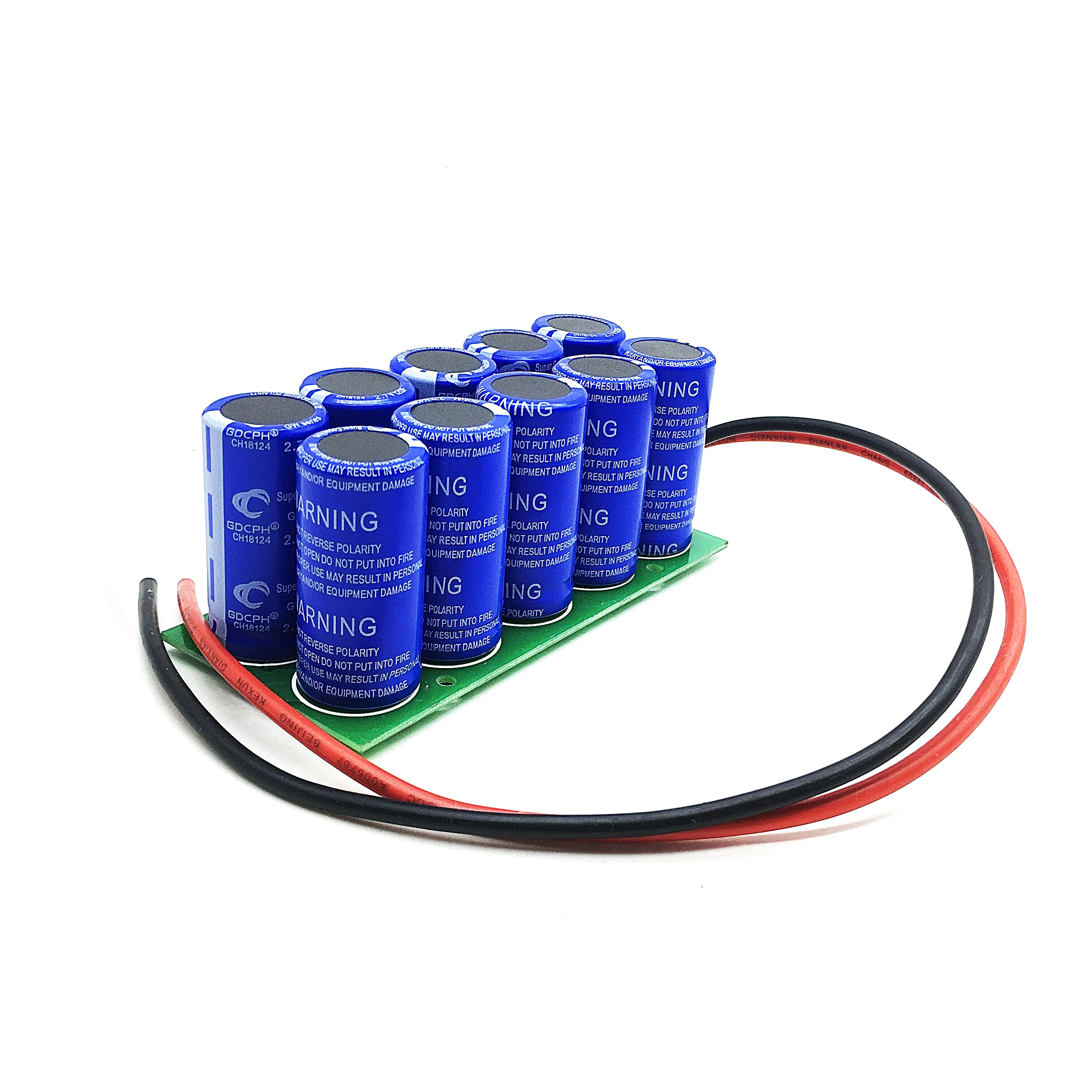 New electrolytic capacitor module 27V12uF automotive rectifier 2.7V120UF Farad capacitor Backup power supply