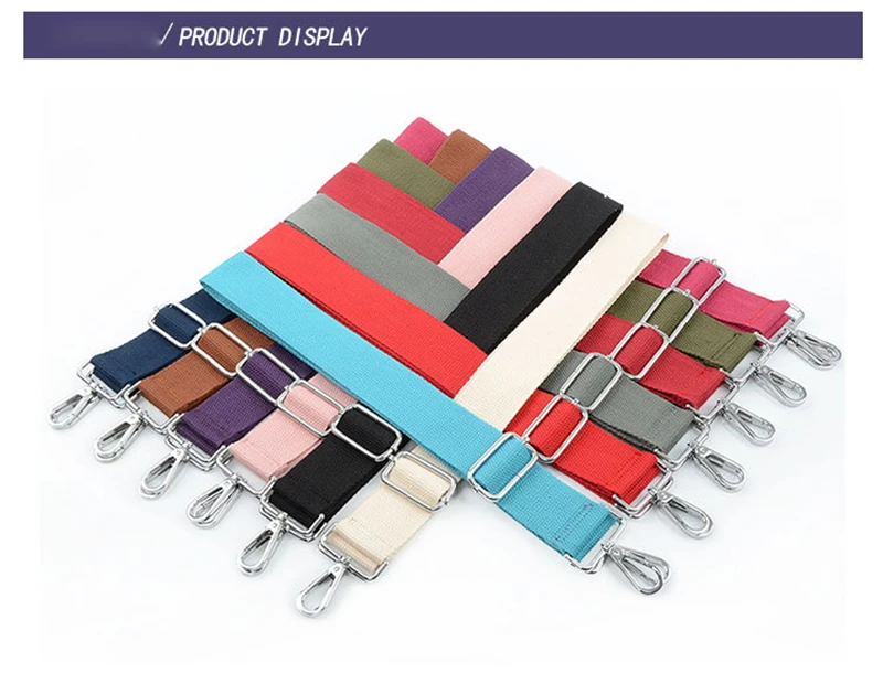 Solid Color Bag Strap for Women Shoulder Handbag Decorative Hand Messenger Belt Bag Accessories Handle Crossbody Wide Strap Part