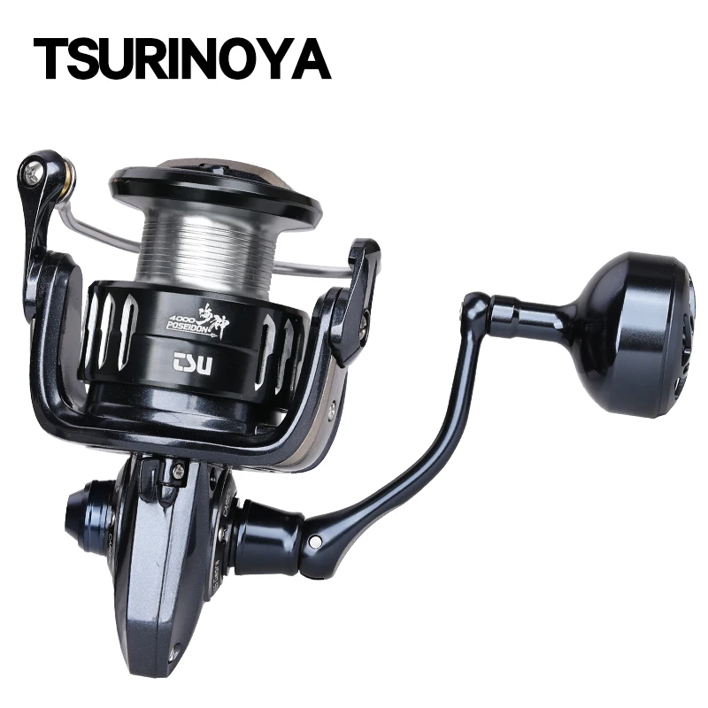 

TSURINOYA Full Metal Spinning Fishing Reel POSEIDON 3000 4000 5000 7000 Max 12kg Drag Power 5.2:1 High Strength Saltwater Wheel