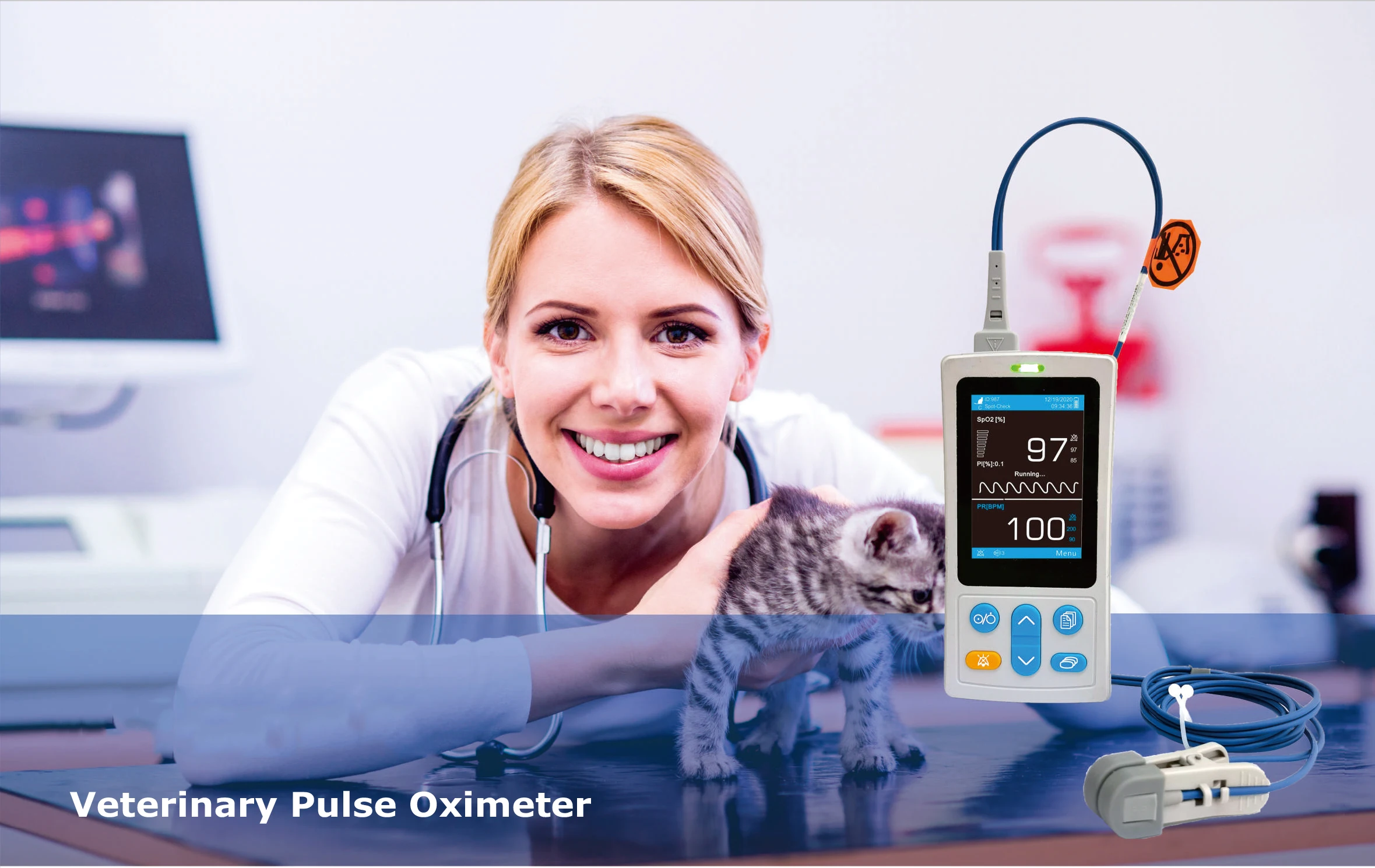 Multi-Parameter Veterinary Use Handheld Fingertip Pulse Oximeters Medical Pet Handheld Pulse Oximeter