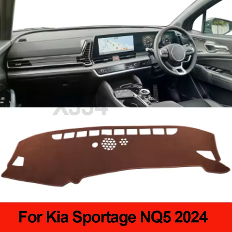 

For Kia Sportage NQ5 GT-Line 2022~2024 LHD RHD Car Dashboard Cover Avoid Light Pad Anti-UV Carpets Non-Slip Mats Car Accessories