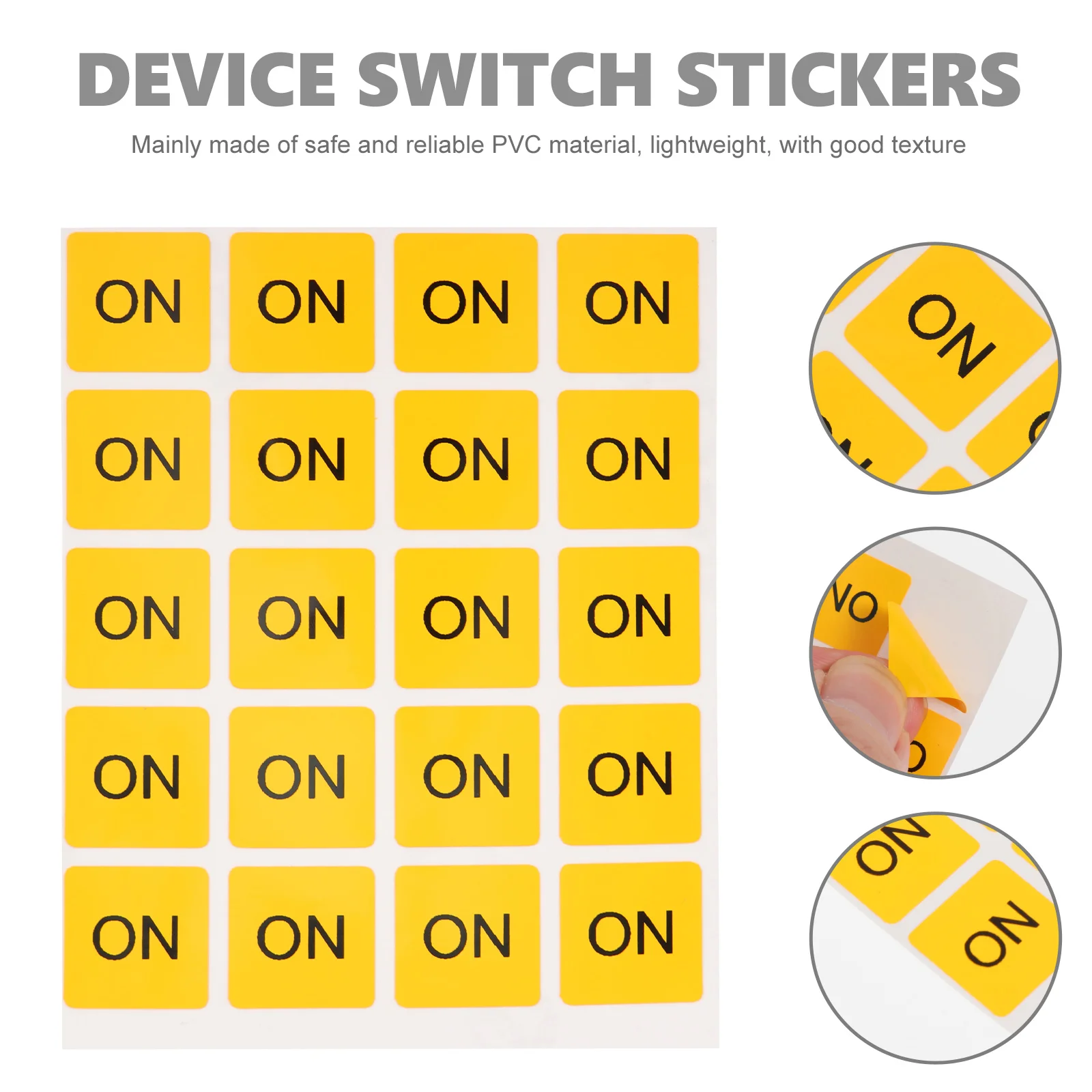 Peringatan Decal identifikasi cahaya stiker saklar Label listrik otomatis