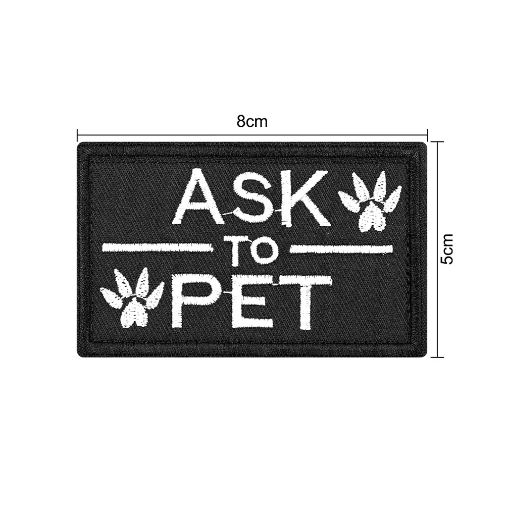 1-teiliges taktisches Patch-Bundle für Hundegeschirr, Halsband, Weste, personalisierte Patches, Tags, Aufkleber, Etikett, individueller Name, ID, Service, Hund – Detail 14