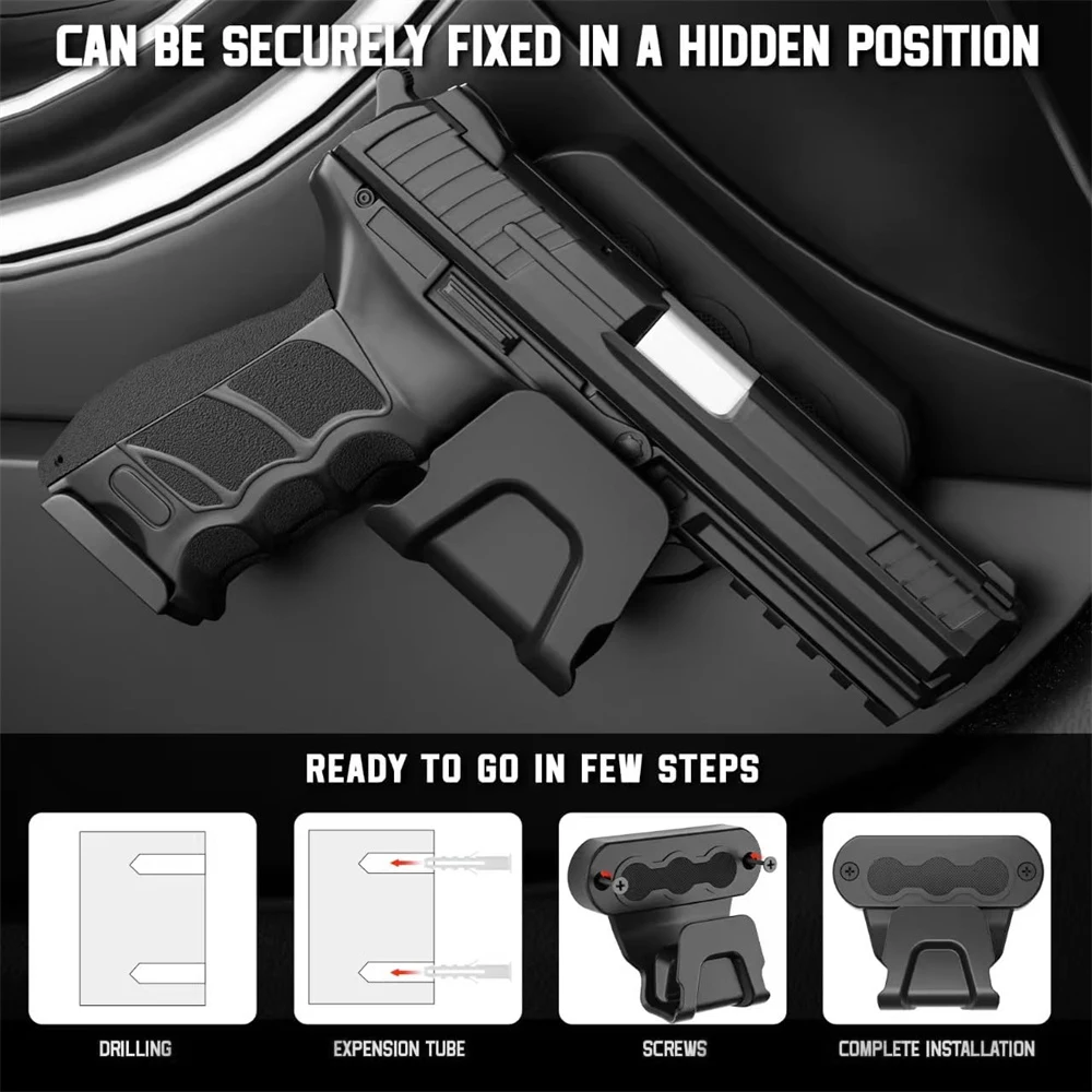 Soporte magnético universal para pistola – Vehicular 35 libras - imagen 2
