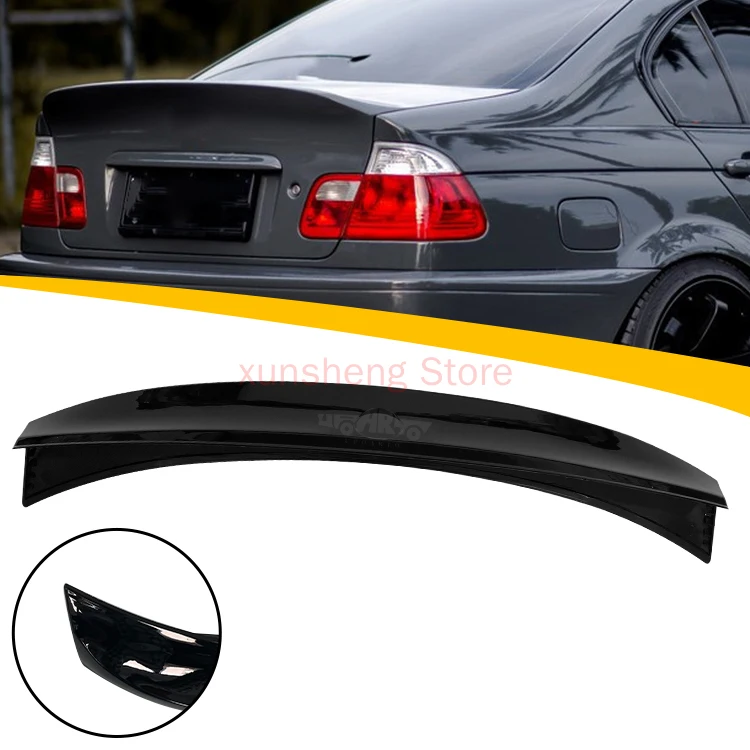 ABS Plastic Carbon Fiber CSL Rear Trunk Lip Spoiler For BMW 3 Series E46 M3 316i 318i 320i 323i 325i 328i 330i Sedan 1998-2006