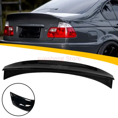 ABS 플라스틱 탄소 섬유 CSL 뒷 트렁크 립 스포일러 BMW 3 시리즈 E46 M3 316i 318i 320i 323i 325i 328i 330i 세단 1998-2006