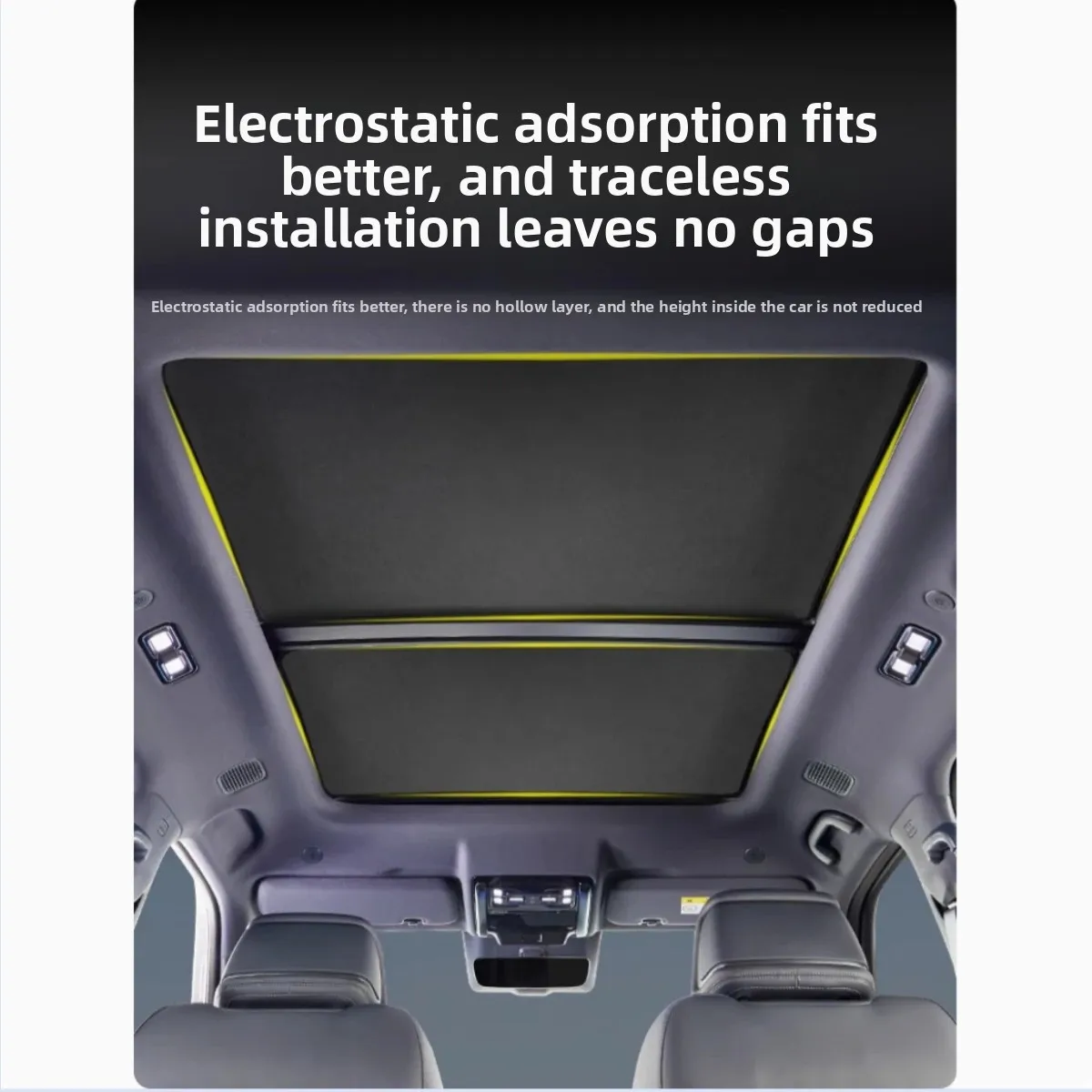 For BYD Equation Leopard 8 / 5 Special Edition Electrostatic Adsorption Sunroof Shade Roof UV Protection Thermal Insulation