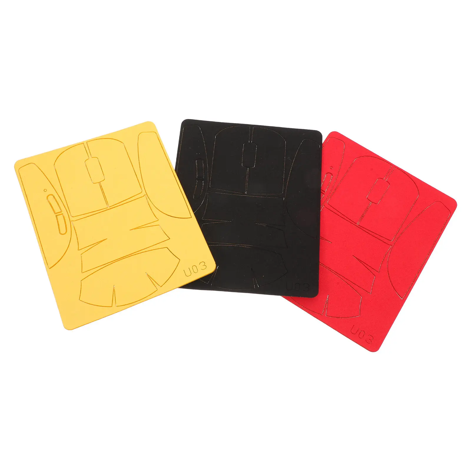 3Set Mouse Anti-Slip Tape Stickers Wireless Grip Pads Sweatproof Protective Skin Decal Non-Slip Cover for Gaming Office Mouse