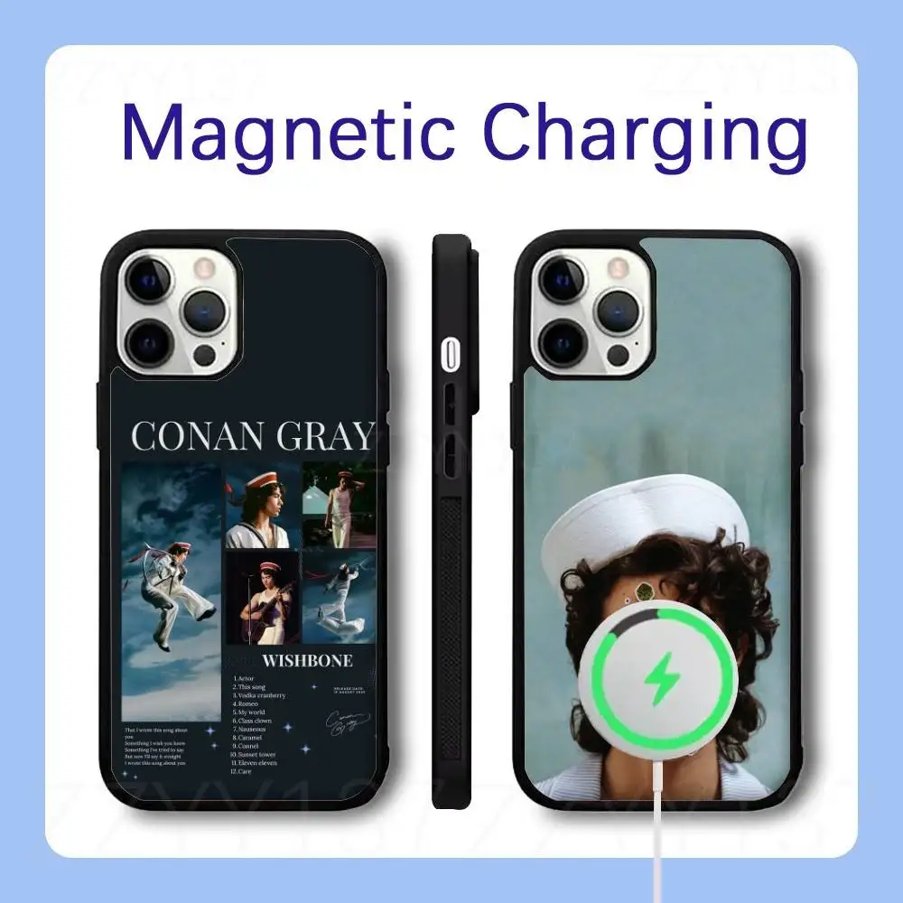 

Conan Gray WISHBONE Phone Case For iPhone 17,16,15,14,13,12,11,Pro,Max,Plus,Air,Mini,SE Magsafe Magnetic Wireless Charging