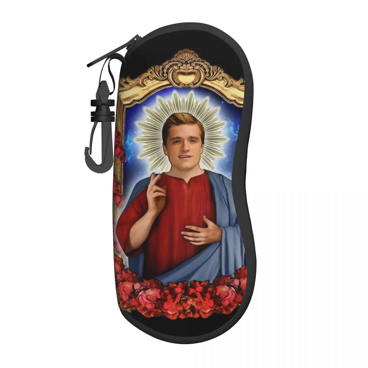 Saint Josh Hutcherson Glasses Case Men Women Student Zipper Funny Glasses Storage Box Ins Eyewear Container