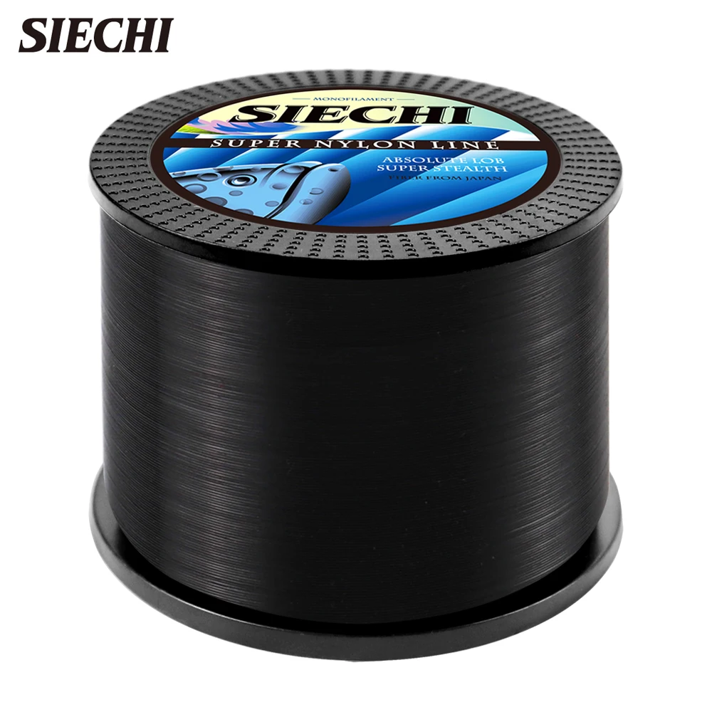 SIECHI 1000M Angelschnüre Superstark 4,4LB-28,6LB Nylon-Draht Angelschnur Multifilament Transparente Angelschnüre
