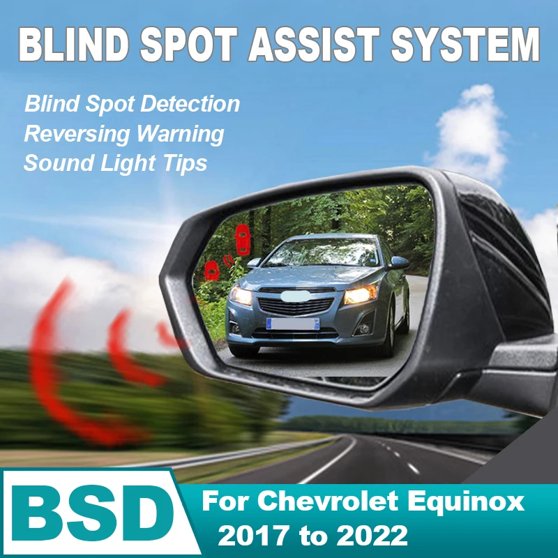 Car Mirror Blind Spot Monitoring System BSD BSA BSM Driving Warning Safety Radar 24GHZ Sensor For Chevrolet Equinox 2017 to 2022