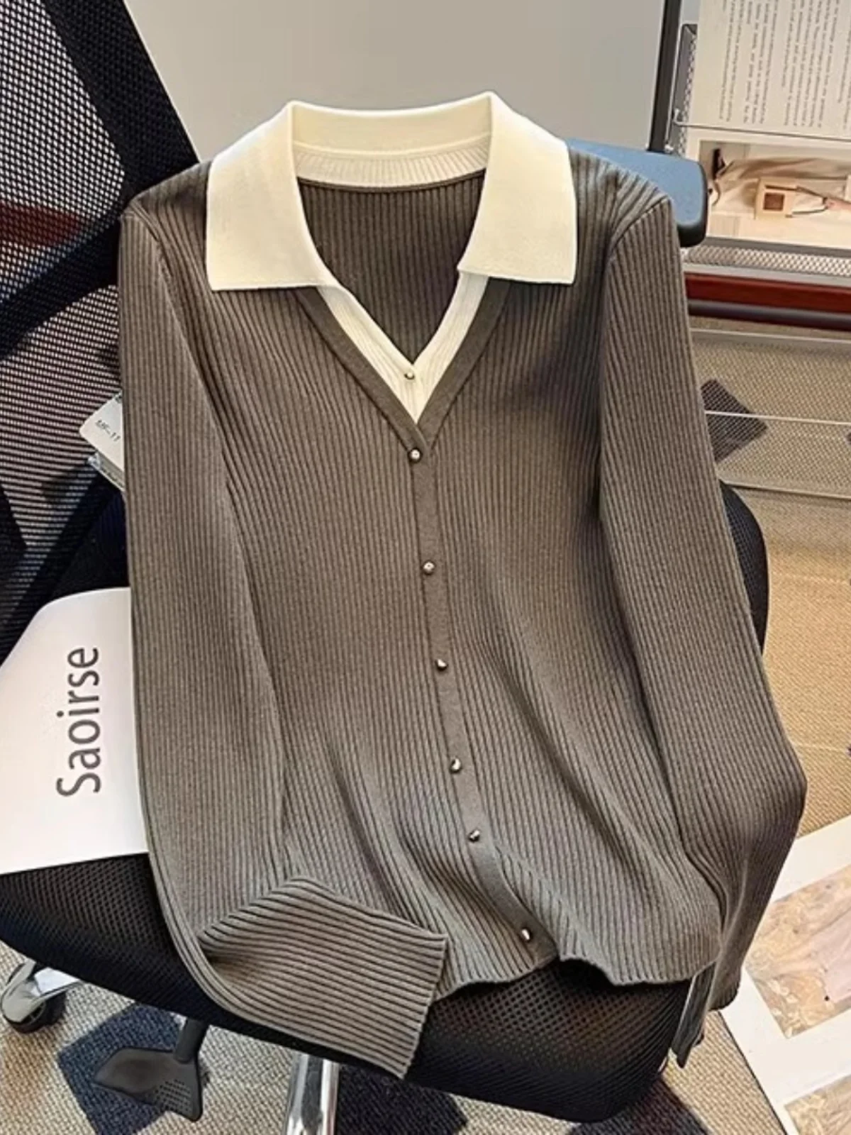 

Свободный свитер Ne Splice, женская модная трикотажная одежда, длинная куртка на пуговицах, осенне-зимняя верхняя одежда