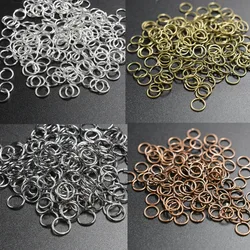 50-200pcs/lot 4 5 6 8 10 mm Jump Rings Split Rings Connectors For Diy Jewelry Finding Making Accessories Wholesale Supplies