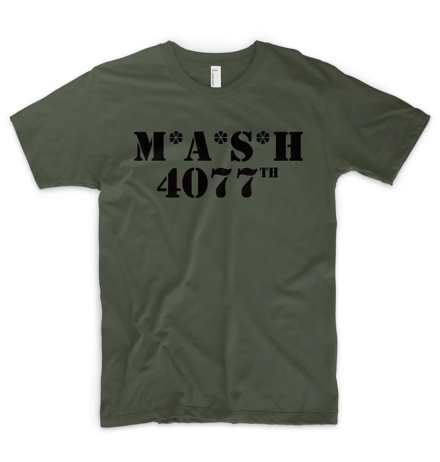 MASH 4077TH T Shirt Top M A S H 4077 Military Army Green US Marines RAF Retro