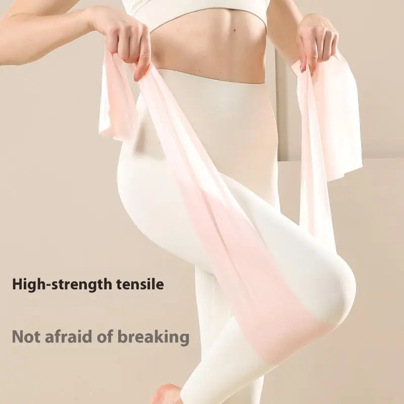 قطعة توتر اليوغا للاستخدام المنزلي للمبتدئين، حزام مقاومة للتدريب الممتد للنساء، شريط مرن للياقة البدنية والرقص اللاتيني