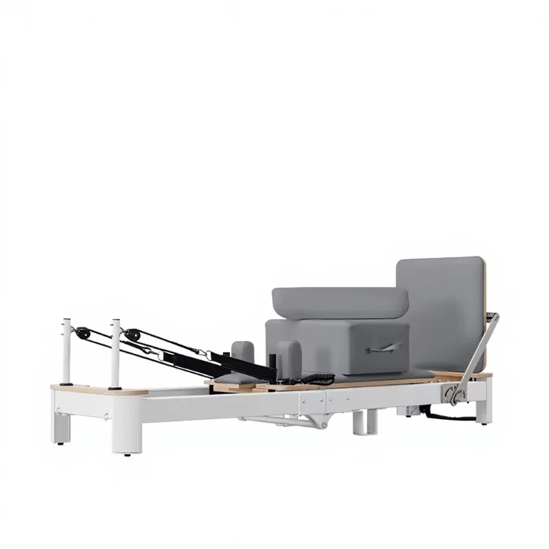 YTYIN Aluminum Alloy Folding Pilate Reformer Springs And PU Leather Color Customization Portable Accessories And Wheel