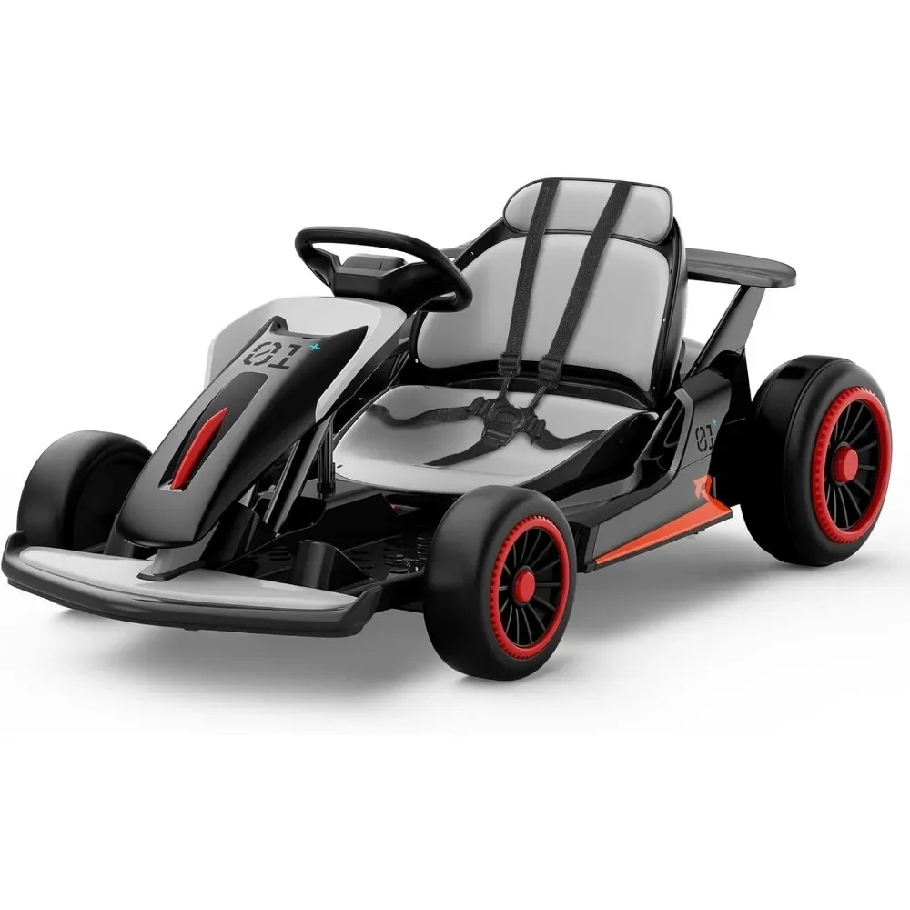 Planet X8 24V Electric Go Kart, 300W Drift Kart, with 2 Speeds, Wireless, Music, Soft Start, 7AH Large Battery