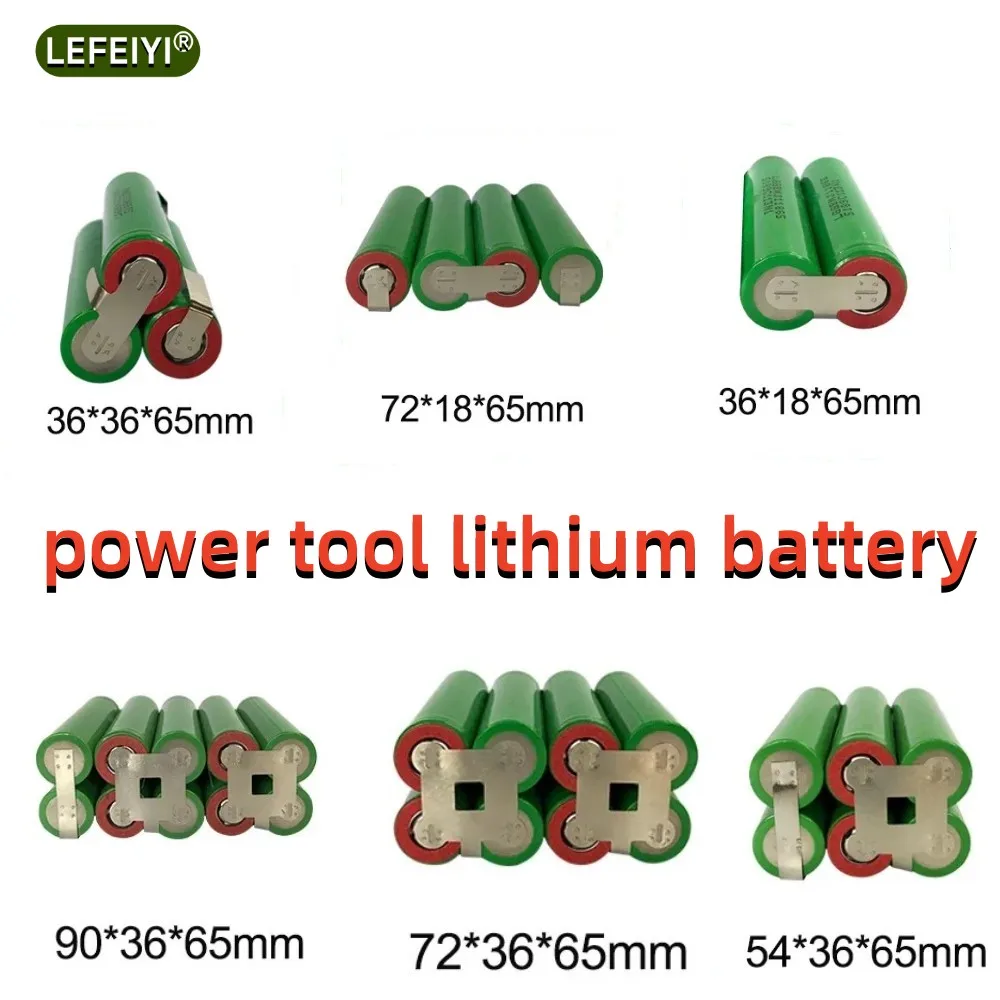 3S1P 4S1P 5S1P 6S1P (3S2P 4S2P 5S2P) 18650 battery pack customization 18650 battery welding 3500mAh battery pack 10.8V to 25.2V