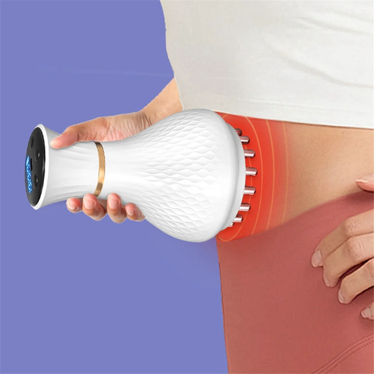 Electric Meridian Brush, Electric Scraping Instrument Tendon Rubbing and Abdominal Massager Whole Body Massager