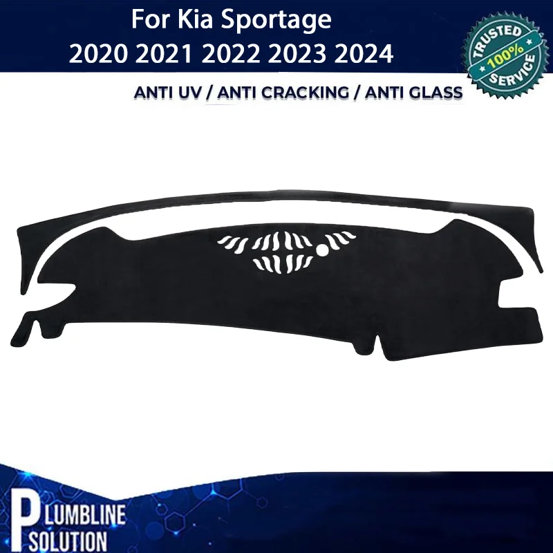 

Custom Anti-UV Dashboard Cover Dash Mat Protector Pad For Kia Sportage 2020 2021 2022-2024 Center Console Accessories Sunshade
