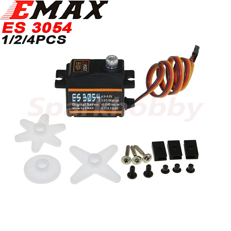 Original EMAX ES3054 Metal Digital Servo 20g Waterproof Servo with Gears for RC Car Helicopter Boat Airplane Parts Accessories