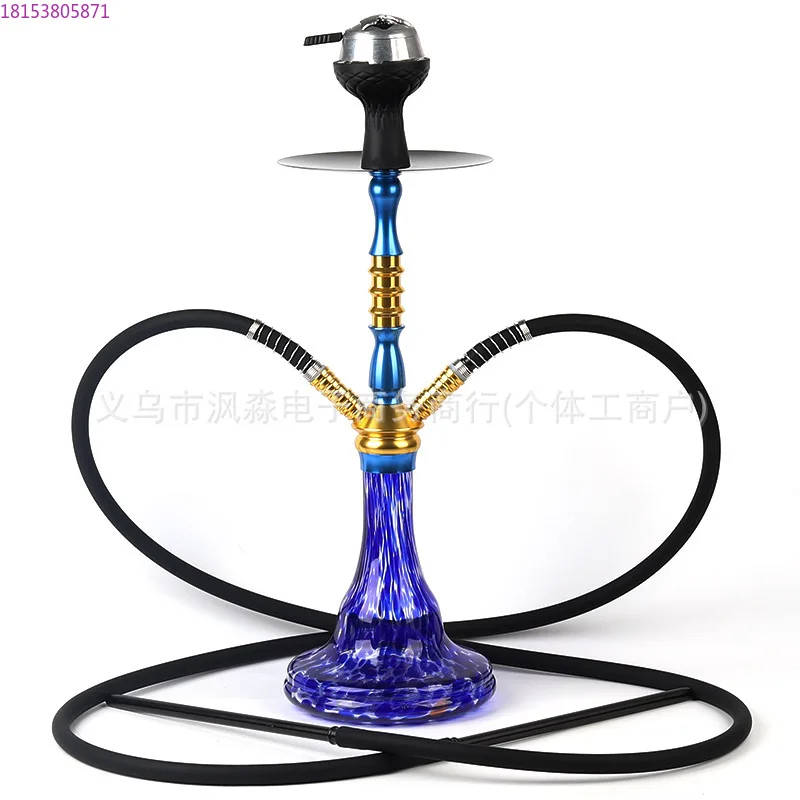 Bar hookah full set of luxury high-end hookah double tube medium and large