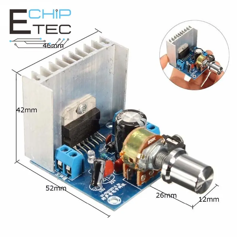 

AC/DC 12V TDA7297 2x15W Dual-Channel Digital Audio Amplifier Board Module DIY Kit