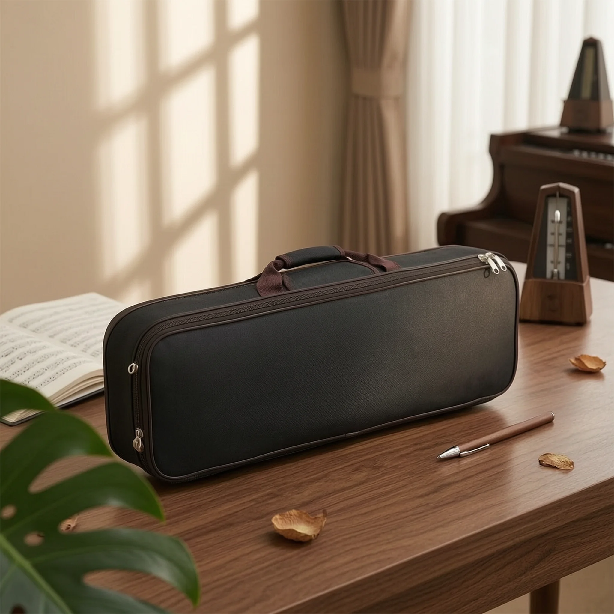 Violin Case with Hygrometer Professional Rectangular Violin Case Sturdy Easy to Carry for Violinists, Travel, Rehearsal