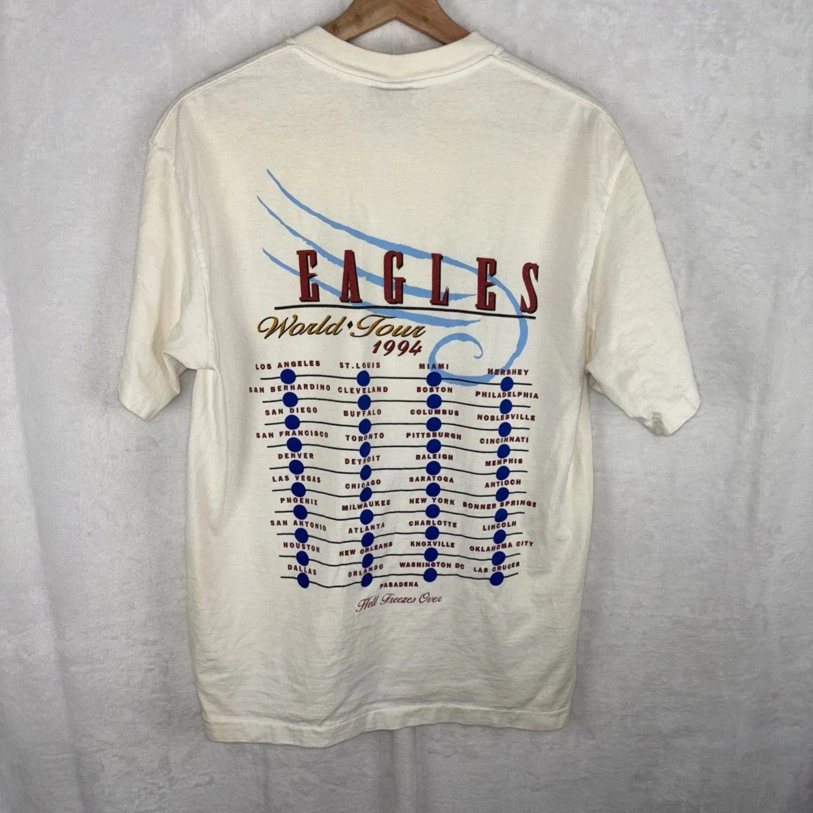 Vintage Hell Freezes Over 1994 Tribute Rock Tee Style NEW ITEM