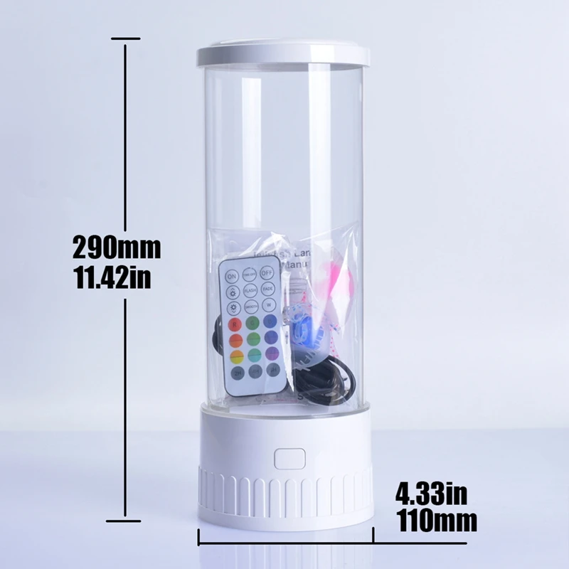 BAAG-Lampada per meduse Acquario Luci notturne per oceano 7 colori Luci d'atmosfera per meduse a LED con per la decorazione del desktop della camera da letto di casa