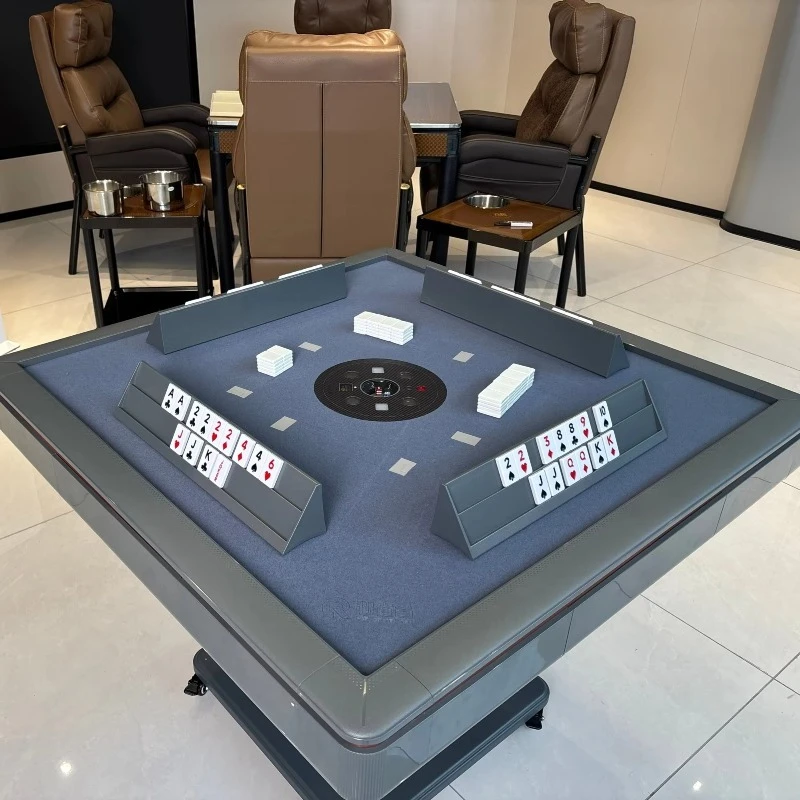Inean Play Foldable Automatic Shuffle Okey Rummy Board Game Table Auto Mix For Leisure Club Rooms Lovers otomatik masasi