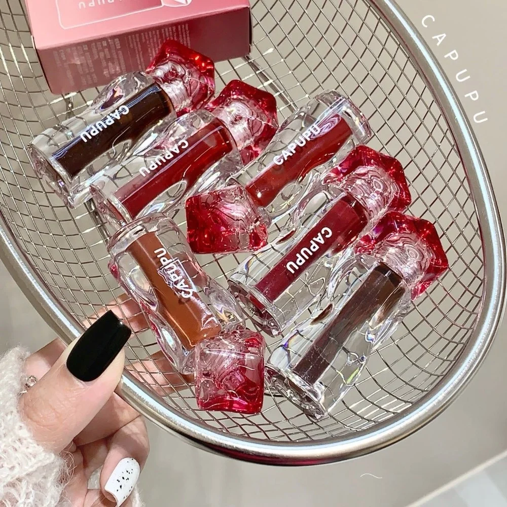 Non-Stick Cup 3g Mirror Lip Gloss Crystal Translucent Hydrating Lip Glaze Iridescent Brightening Hydrating Lip Glossy Cosmetics