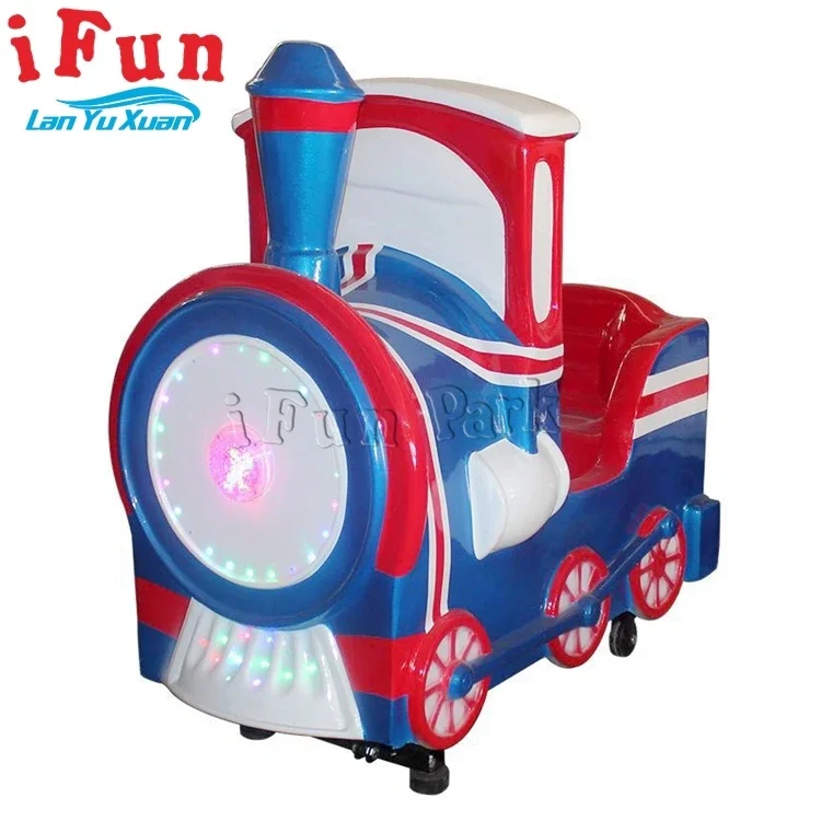 Cheap Colorful Train Ride Kiddie Rides Fiberglass Indoor Swing Machine Coin Operated children indoor rides games machines