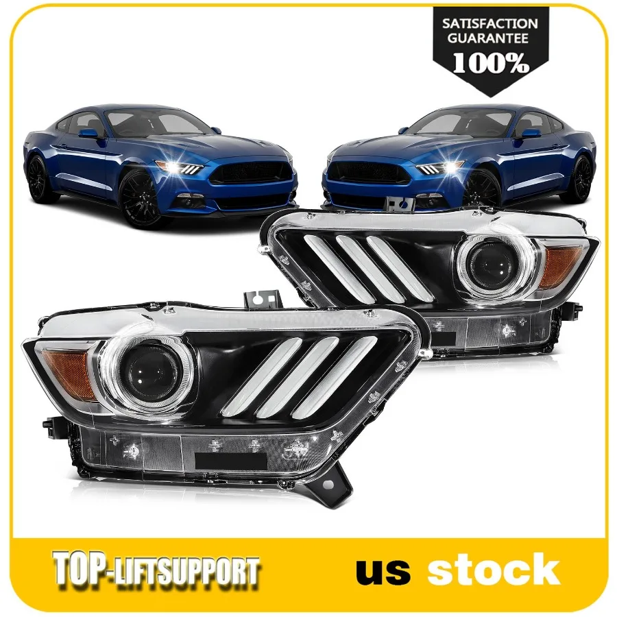 

Для фар Mustang 2015-2016 2017, светодиодные DRL HID/ксеноновые L + R